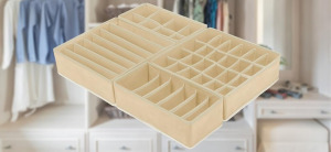 4 részes ruhatároló doboz szett