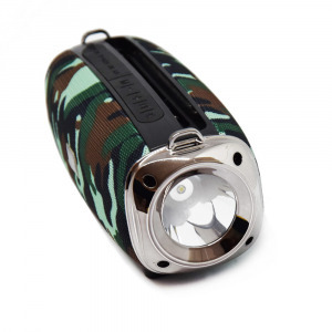 Vezeték nélküli Bluetooth hangszóró - rádióval és zseblámpával / terepmintás (HF-F866)