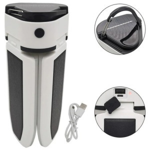 Kemping napelemes LED lámpa 60 led, 3 ágú ventilátor forma 30 W - MS-790