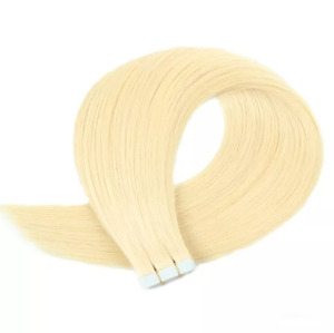 Ragasztócsíkos 100% humán póthaj szőke 50gr, 50cm