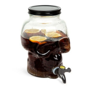 Italadagoló koponya csappal, üveg, 3 liter