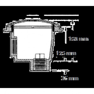 Fenékürítő fóliás medencéhez 2