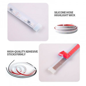 Tuning Led szalag autó ajtóra, piros-fehér