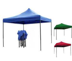 Összecsukható kerti pavilon, sörsátor 3x3m-es méret (kék, zöld, piros)