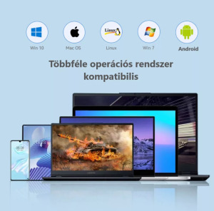 Külső M.2 SSD merevlemez ház, USB 3.1 10Gbps USB-C max 2TB szürke alumínium