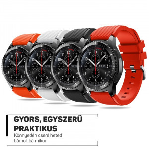 Szilikon óraszíj - okosóra pótszíj 20/22mm