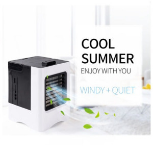 Plus + Personal Mini Air-cooler-USB-vel újratölthető akkumulátoros hordozható mini légkondicionáló