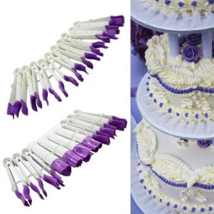 Tortaformázó készlet, fondant formázó csipesz készlet (10 db)