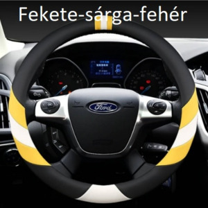 Luxus bőrhatású kormányvédő exkluzív kialakítással