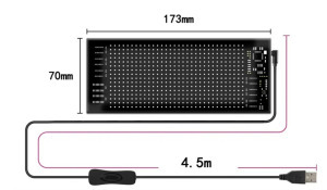 Többnyelvű autó LED matricás Pixel Panel