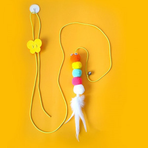 Függő cica játék hernyó