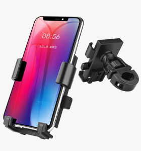 Kerékpáros motorkerékpáros telefontartó, kormányra, 360°-ban forgatható