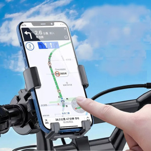 Kerékpáros motorkerékpáros telefontartó, kormányra, 360°-ban forgatható