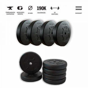 GazoFitness súlytárcsa csomag (Össz:65 Kg)