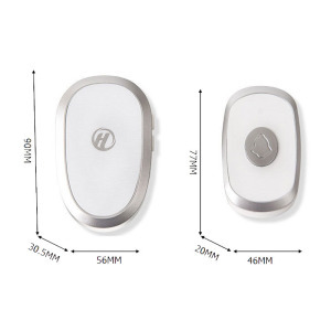 Vezeték nélküli ajtócsengő szett 1+1