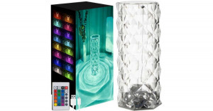 Touch Lamp - RGBW Design asztali LED lámpa távirányítóval, 16 szín, 5 világítási fény