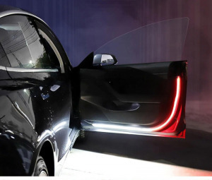 Műszerfal LED csík, autós dekor szalag fehér