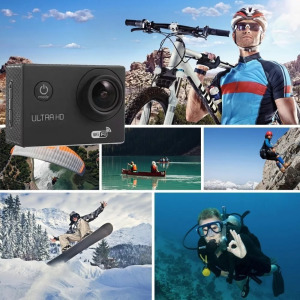 Sportkamera, WiFi-s, 12MP, FullHD, 30m-ig vízálló, A+ 170°, ezüst