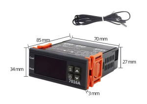 Nagy teljesítményű digitális termosztát - 230V