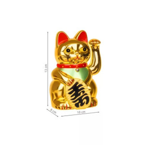 Integető kínai macska - arany