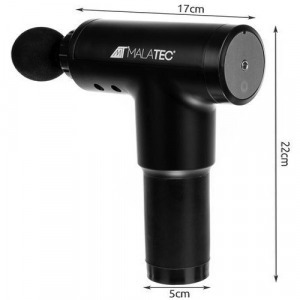 Vezeték nélküli masszázspisztoly - 4 darab masszázsfejjel, LCD kijelzővel (BB-14714)