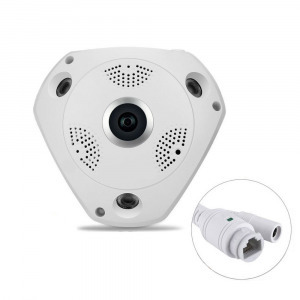 360°-os HD Wifi biztonsági kamera - fehér / akár négyes képelosztással