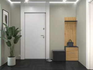 Riano Mix Na Buty Duo előszoba szekrény fogassal, 50x180x35 cm, antracit-tölgy