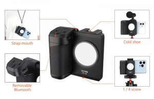 Telefon stabilizátor, távirányítóval, vakupapucs csatlakozó + 1/4