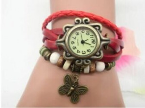 Vintage női karkötő óra választható színben