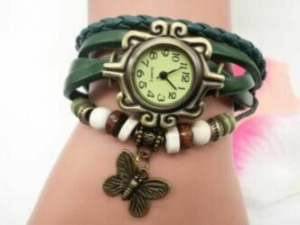 Vintage női karkötő óra választható színben