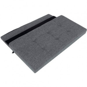 Tárolópad kényelmes üléssel 110x38x38 cm szürke BC FUR1620-2