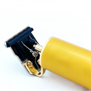 Fém markolatú akkumulátoros precíziós hajnyíró és trimmelő készülék cserélhető fejekkel