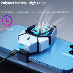 Univerzális okostelefon hűtő, RGB, gyorshűtés, könnyen hordozható, fekete