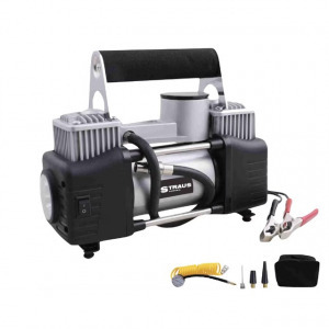 Straus 2 hengeres olajmentes, csendes légkompresszor 12V ST/MACP-46B