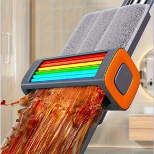 Rozsdamentes acél lapos felmosó tárolóval