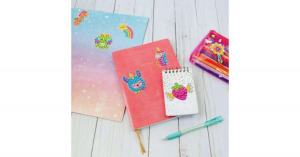 Strasszköves matrica készítő készlet 12 mintával, gyémántszemes kirakó gyerekeknek