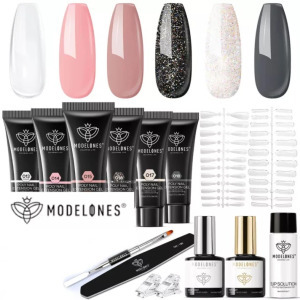 Modelones Körömépítő gél készlet - 6 színben