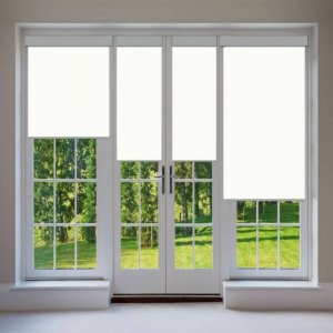Elite Home ablakra szerelhető sötétítő és árnyékoló roló, fém házban, fehér, 60x90cm
