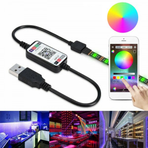 Wifi-s RGB led szalag szett, távirányítóval, 15 m