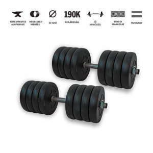 GazoFitness kézi súlyzó 2×22 Kg (42Kg)