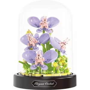 Balody Mini Blocks - Orchidea üvegbúrában (374 db-os készlet)