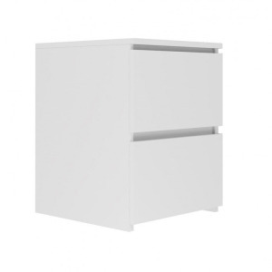 Drohmo W2 éjjeliszekrény, 40x52x40 cm, matt fehér