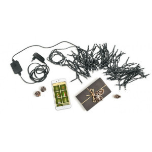 Twinkly Strings IP44 Okos karácsonyfa izzó, 250 LED, Bluetooth, Wifi, 20m