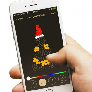 Twinkly Strings IP44 Okos karácsonyfa izzó, 250 LED, Bluetooth, Wifi, 20m