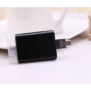 3in1 OTG USB-C/USB/MicroUSB Kártyaolvasó, MicroSD/TF SD kártyatámogatás