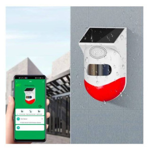 Intelligens napelemes riasztó kültéri