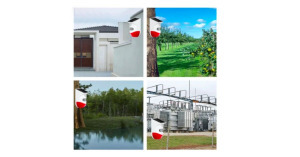 Intelligens napelemes riasztó kültéri