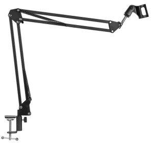 Professzionális kondenzátor stúdió mikrofon, állvány, kiegészítők, arany-fekete