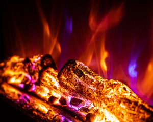 Elektromos beépíthető kandalló Lorance színes