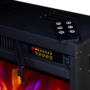 Elektromos beépíthető kandalló Lorance színes